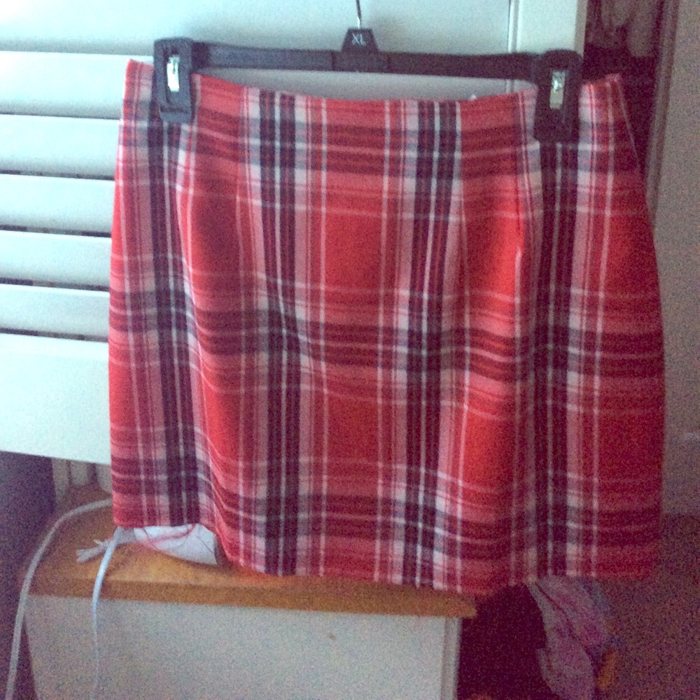 Vintage plaid skirt